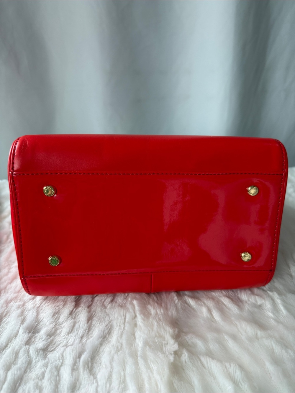 Ted Baker Petra Crystal Metal Bow Small Tote in Bright Red - Picture 15 of 17